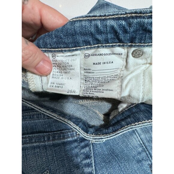 Adriano Goldschmeid stilt cigarette leg low rise made in USA size 25R - Picture 5 of 6